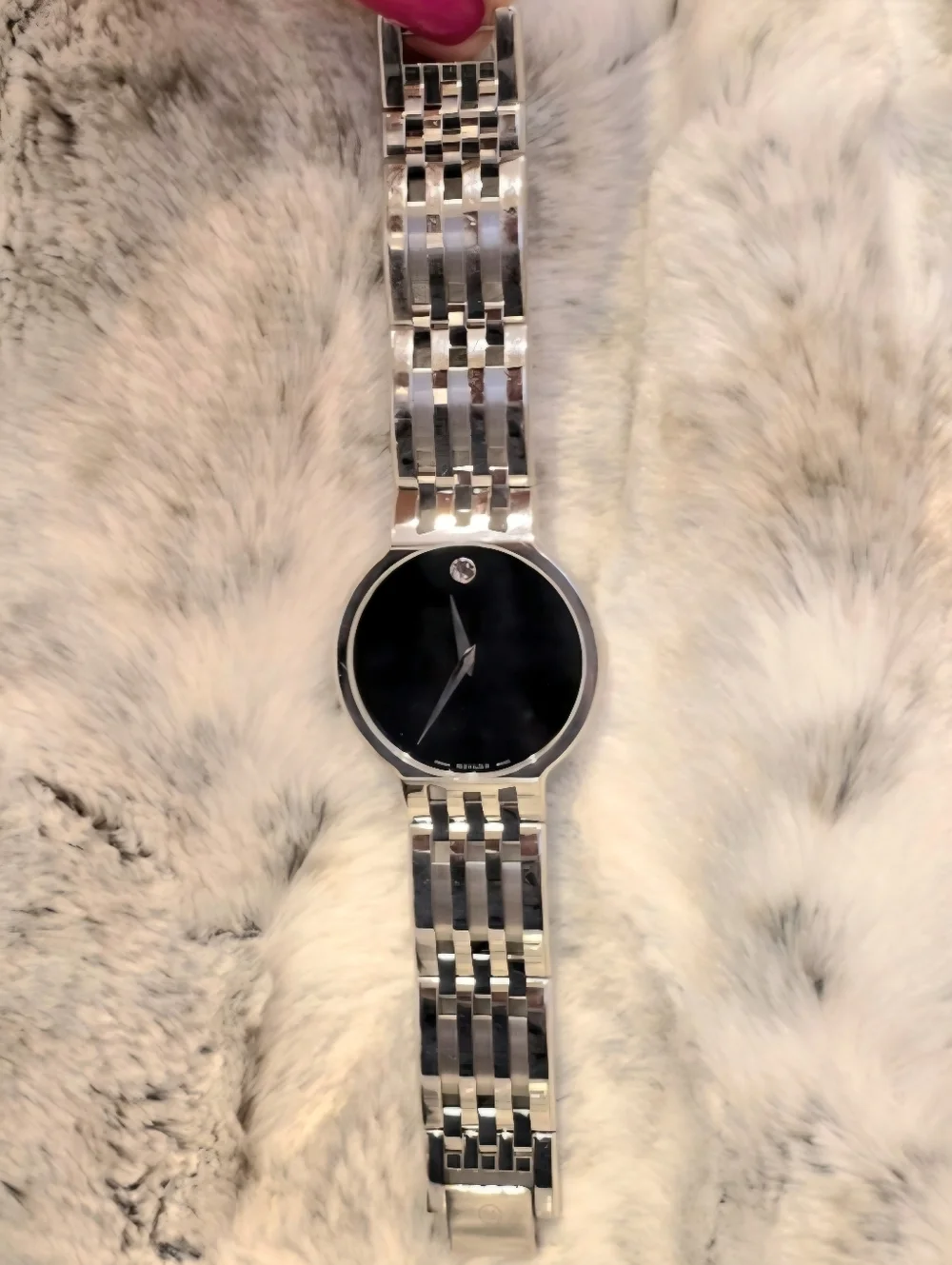 🔷 Movado Museum Classic Men's Women's Swiss Made Stainless Steel Watch AUTH